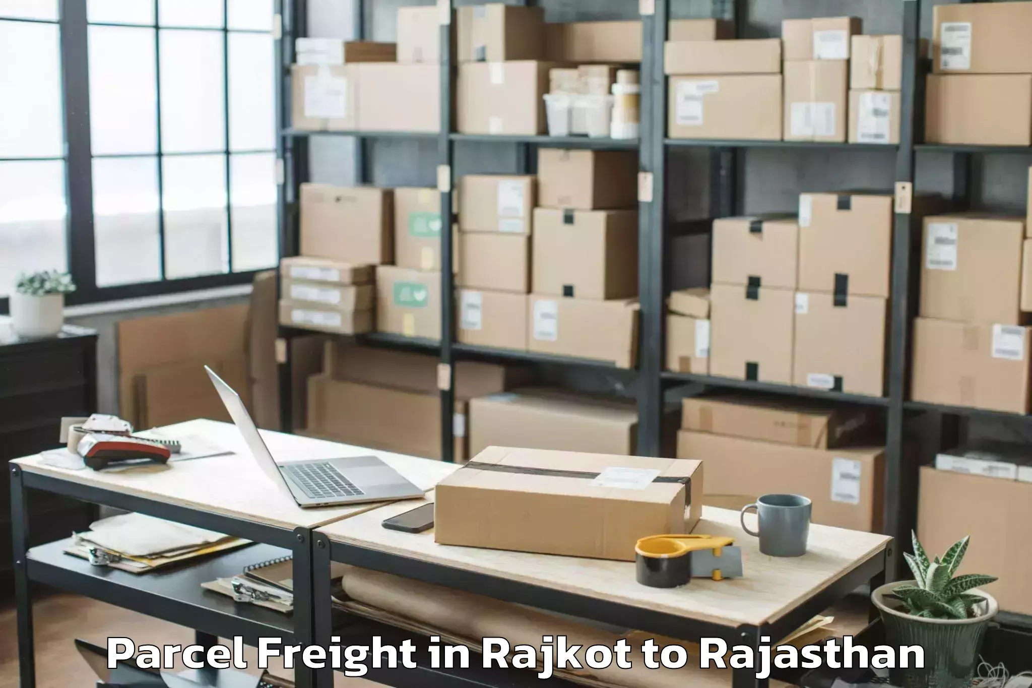 Easy Rajkot to Nit Jaipur Parcel Freight Booking